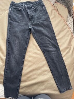 Ralph Lauren Black Skinny High-Rise Jeans